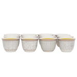 طقم فناجين قهوة عربي بورسلان السيف غاليري، 12 قطعة - متعدد الالوان product image 1