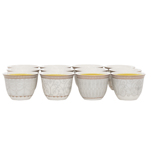 طقم فناجين قهوة عربي بورسلان السيف غاليري، 12 قطعة - متعدد الالوان product image