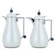Al Saif Gallery Crystal Thermos Set, 1/0.7 litre, tofaria, thermal glass inner container, steel outer shell - pearl silver product image 3