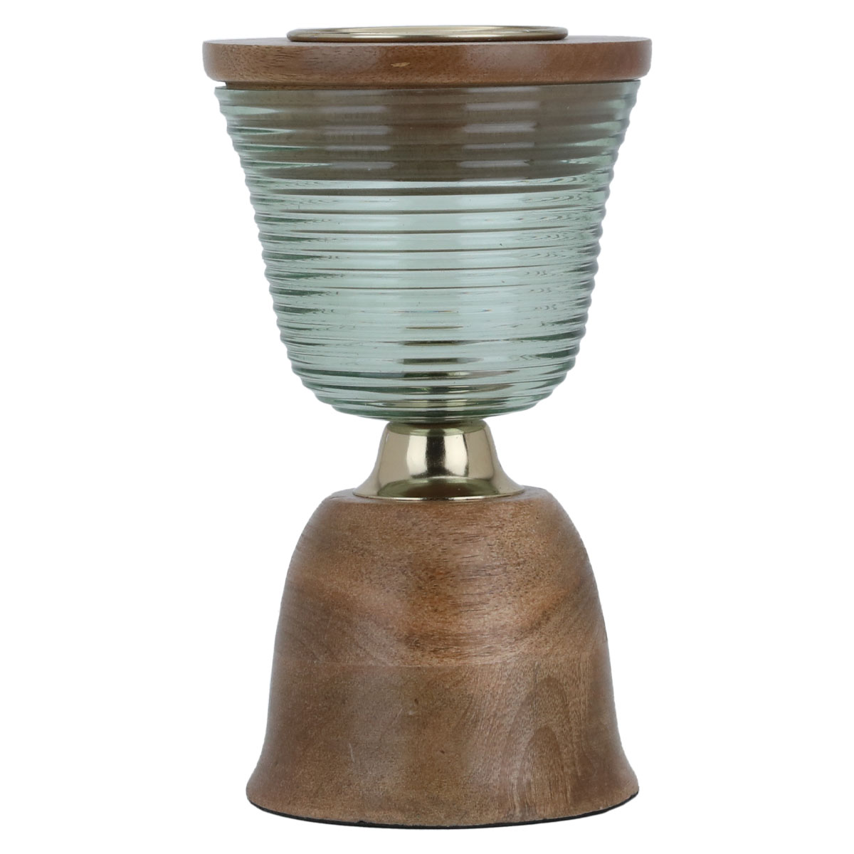 Al Saif Gallery Wood Incense Burner, 13 x 13 x 21 cm - Brown Green product image