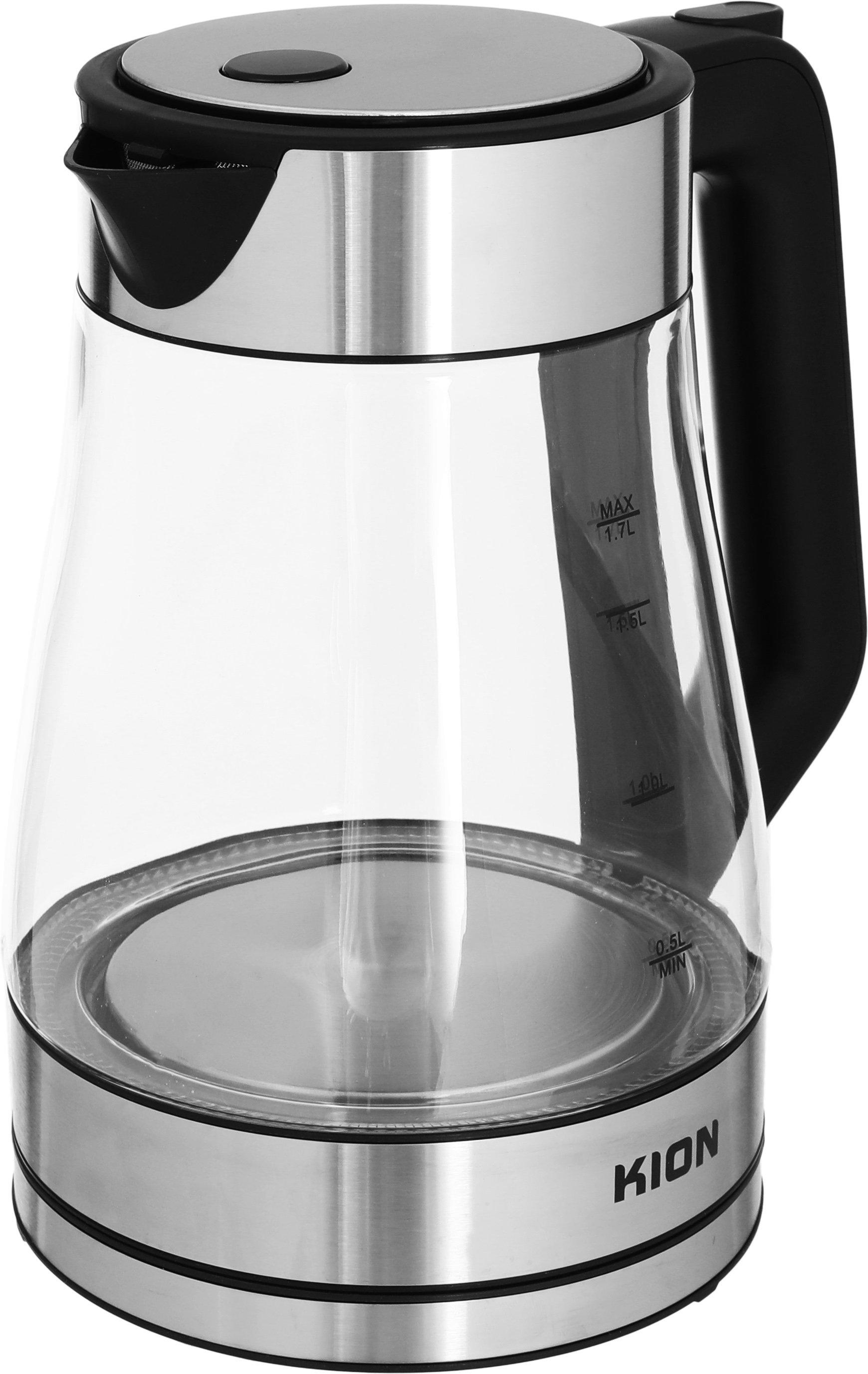 Kion Digital Bwk17Gs22B0 Glass Kettle, 2200W, 1.7L - Clear Black product image 3