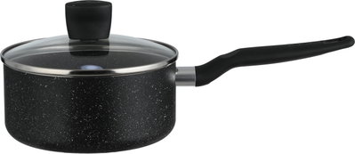 طقم قدور دارك ستون 2 جرانيت تيفال، غطاء زجاج، 11 قطعة - أسود شفاف product image 11