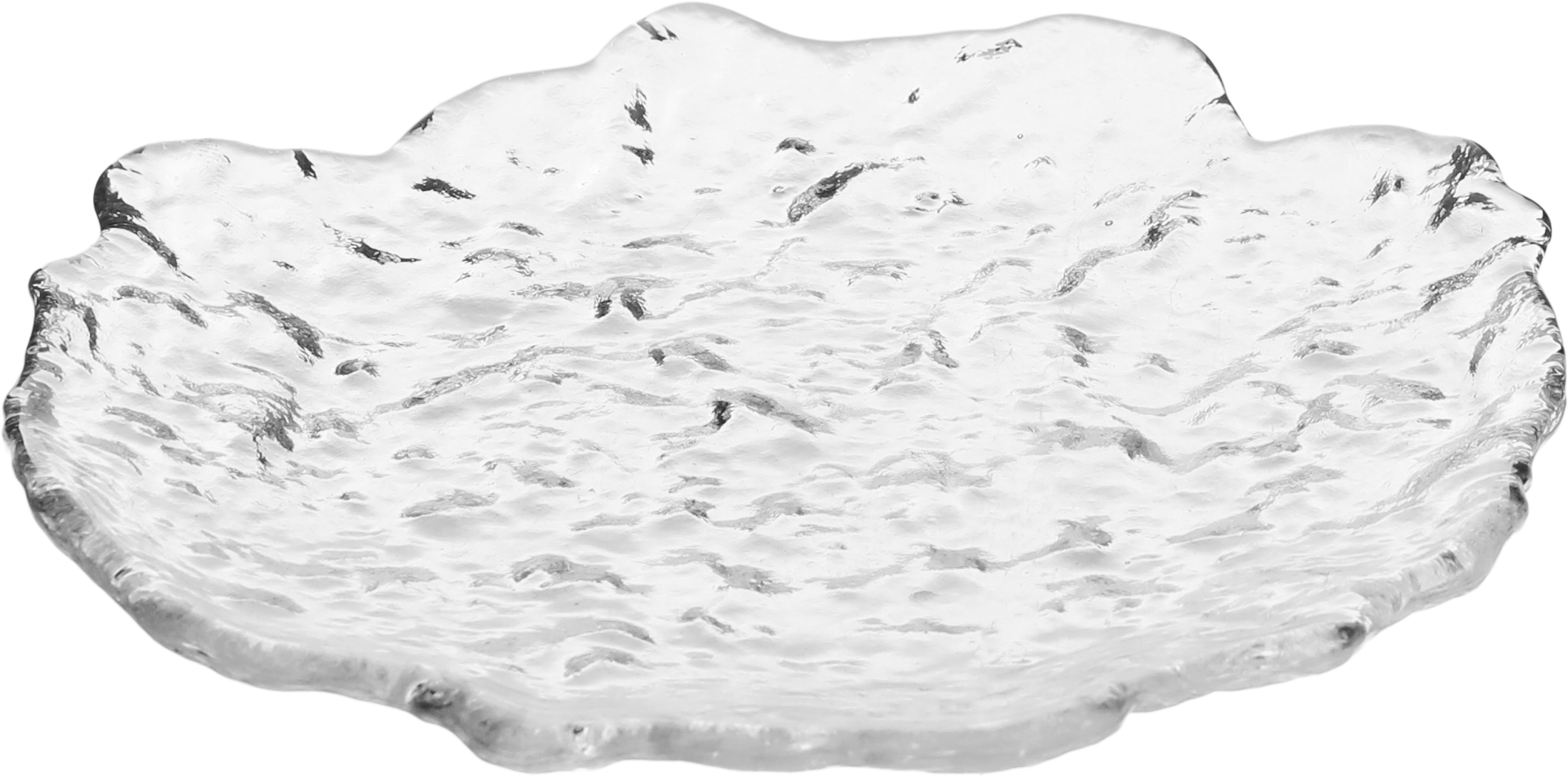Al Saif Gallery Glass Serving Plate, 13X14X2.5 Cm - Clear product image 1