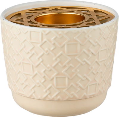 طقم تقديم بيالات شاي و فناجين قهوة مع صحون بورسلان السيف غاليري، مبخرة، 26 قطعة، نقش اسلامي - بيج product image 4