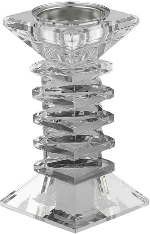 مبخرة زجاج السيف غاليري، قاعدة مربعة، 6.5x6.5x12 سم - شفاف product image 2