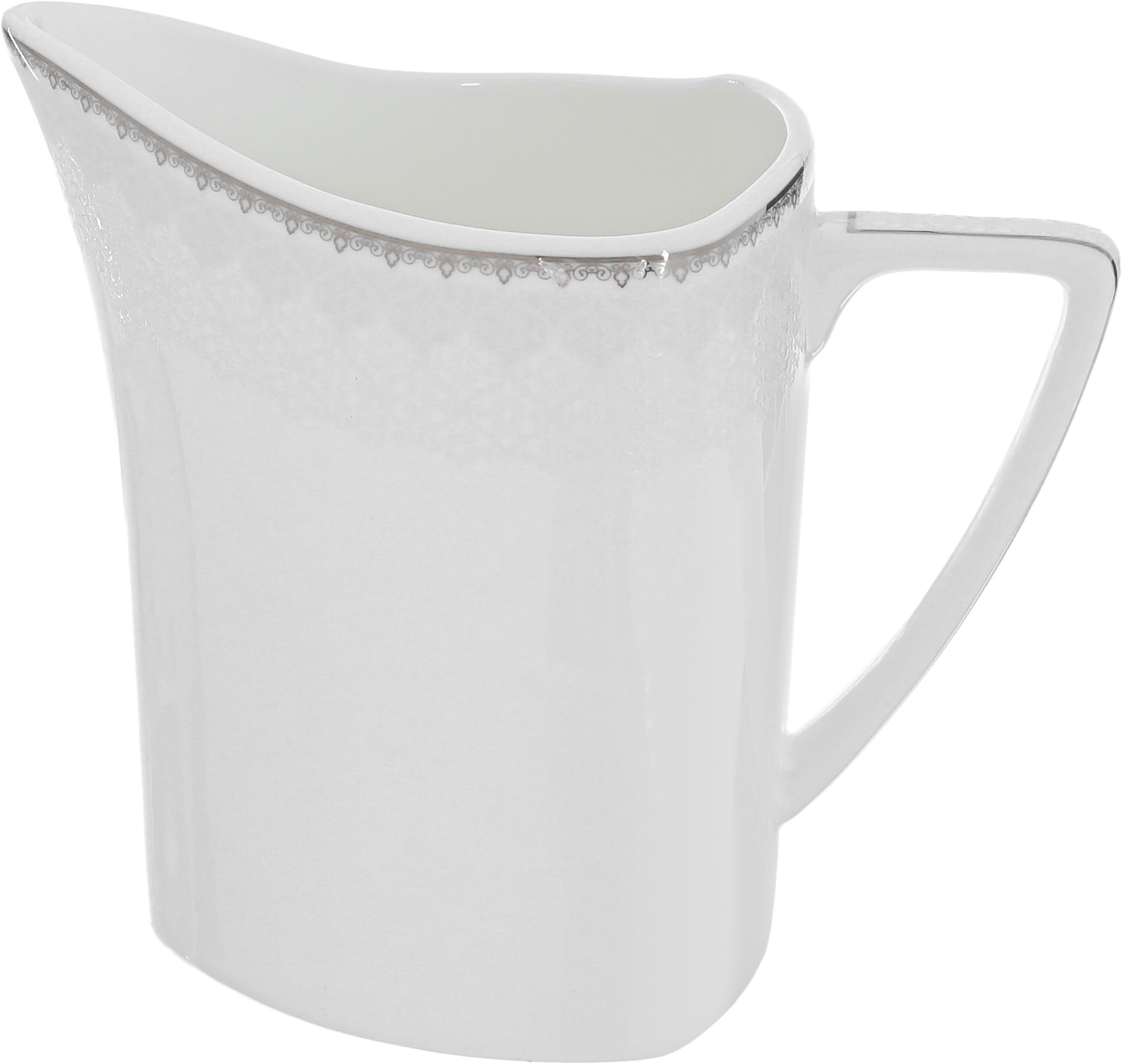 طقم سفرة بورسلان دانيا، 77 قطعة - ابيض فضي product image 7