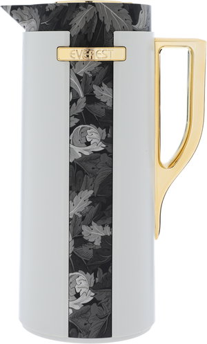 Everest Widad Thermos, 1 liter, wooded pattern, thermal glass inner shell, plastic outer shell - light gray product image 2