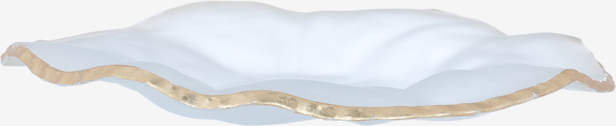 Al Saif Gallery Glass Dessert Dish, 27 X 27 X 4 Cm - Clear Gold product image 4