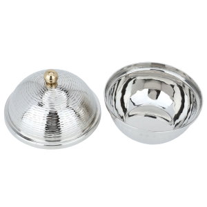 تمرية استيل السيف غاليري، دائري، بغطاء، 17×13×13 سم - بيج product image 2