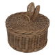 Al Saif Gallery Round Wicker Serving Basket With Cover, 19 X 19 X 10 Cm - Beige product image 2