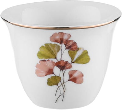 طقم فناجين قهوة عربي بورسلان السيف غاليري، مشجر وردة، 12 قطعة - أبيض product image 2