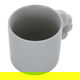 Al Saif Gallery porcelain mug, 400 ml, large, ball handle - grey product image 2