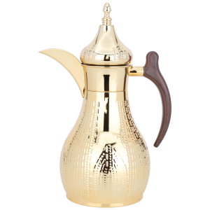 Al Saif Gallery Haila thermos, 1.2 liters, steel inner container, steel outer shell - wooden gold product image