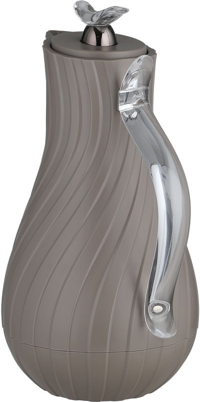 ترمس ليال جلوري، 1 لتر، خامة داخلية زجاج، يد شفاف، غطاء ضغاط - كابتشينو product image 3