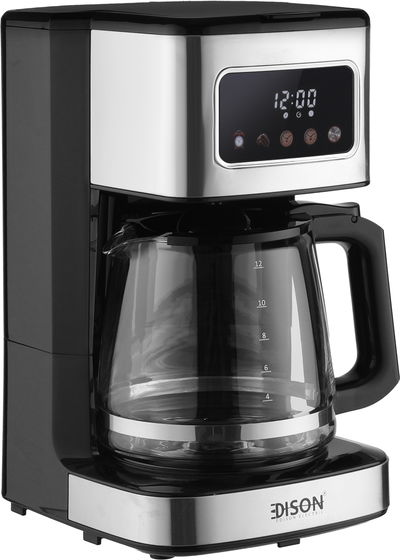 Edison Cm9431B-Gs Coffee Maker, 1000W, 1.8L, Digital Display - Cappuccino Black product image 2