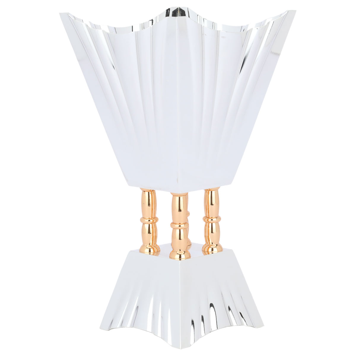 مبخرة استيل السيف غاليري، 13×13×24 سم - ابيض ذهبي product image 2