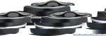 Al Saif Gallery Kanda 2 Case Set, 3 Pieces, Steel Inner Case, Oval - Black Silver product image 1