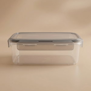 حافظة طعام بلاستيك بغطاء السيف غاليري، 1.4 لتر، 21x15x7 سم، مستطيل - رمادي product image