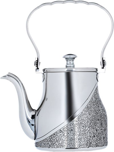 ابريق استيل السيف غاليري، 1.2 لتر، منقوش - فضي product image 2