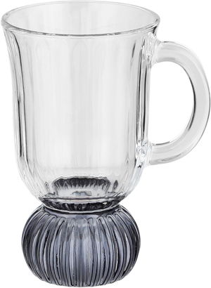 طقم أكواب زجاج السيف غاليري، 6 قطع، قاعدة أسود، مسكة يد - شفاف أسود product image 2