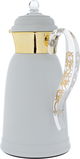 Al Saif Gallery Qamar thermos set, 1 liter, thermal glass inner container, steel outer shell - light gray product image 7