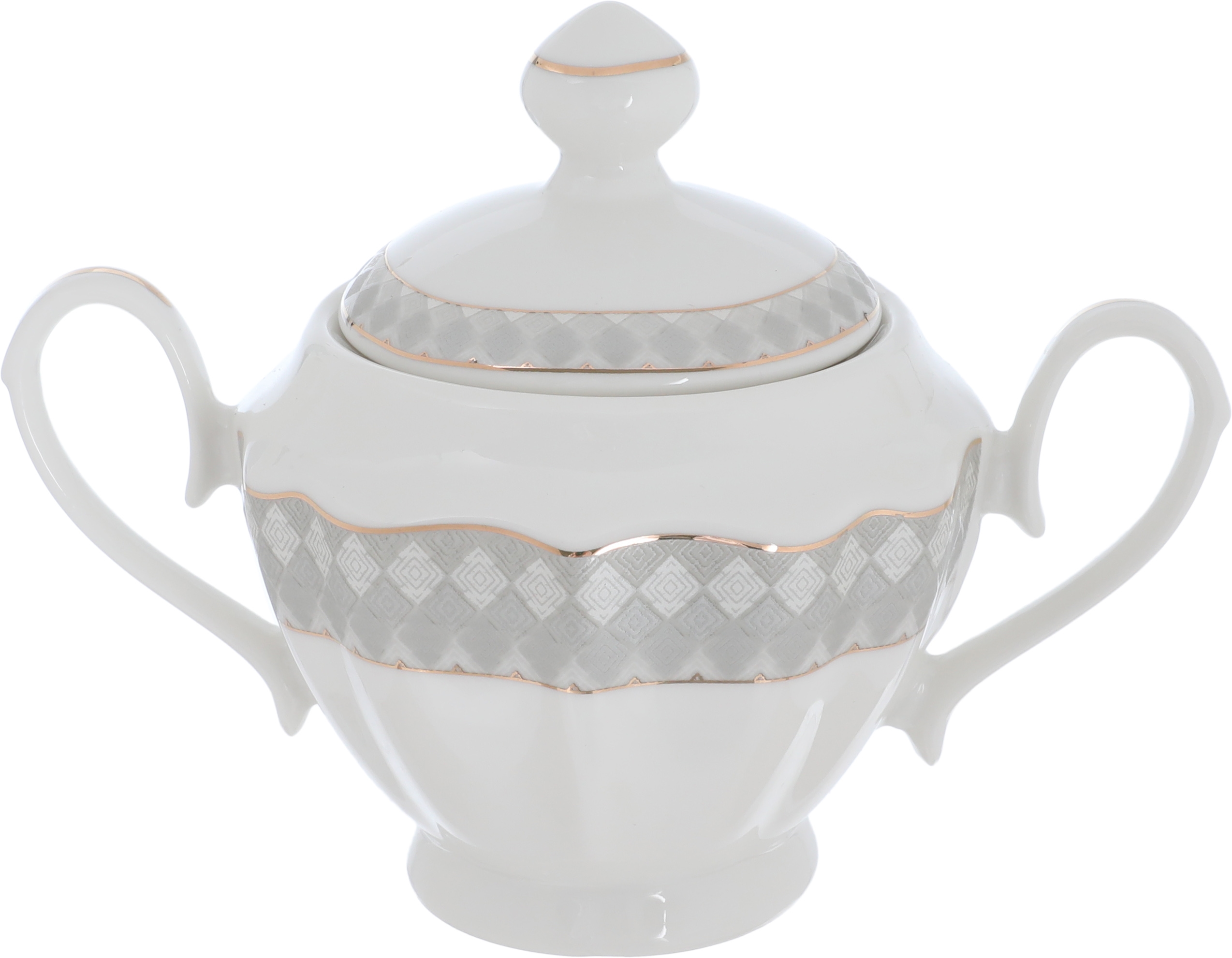 Victoria Al Saif Gallery porcelain dining set, 65 pieces, pattern, gold-white line product image 6
