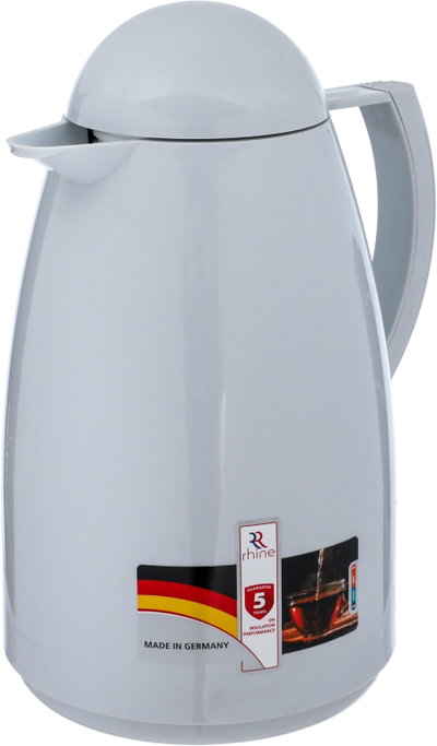 Alrhine Marcotec thermos, 1.5 liters, thermal glass inner container, plastic outer shell - gray product image 3