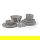 طقم سفرة ميلامين السيف غاليري، 21 قطعة - رمادي product image 1