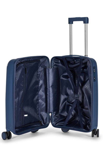 طقم شنط سفر بولي بروبيلين ليمرا، 3 مقاسات، 4 عجلات، بزاوية 360 درجة، LMA-PP514 - ازرق product image 6