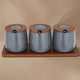 طقم علب بهارات استيل السيف غاليري، 3 قطع - رمادي فاتح product image 1