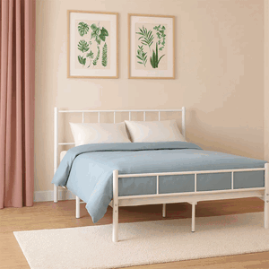 سرير حديد، 40×140×200 سم - أبيض product image 2