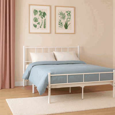 سرير حديد، 40×140×200 سم - أبيض product image 2