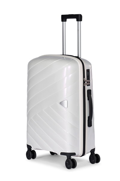 طقم شنط سفر بولي بروبيلين ليمرا، 3 مقاسات، 4 عجلات، LMA-1924 - ابيض product image 4