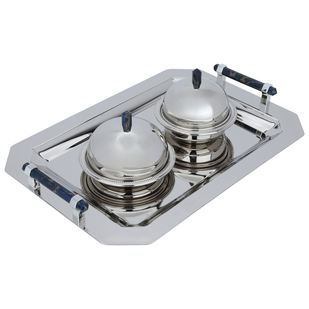 طقم طوفرية مع تمرية استيل السيف غاليري، 3 قطع - فضي product image