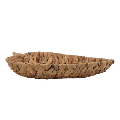 Al Saif Gallery wicker serving basket, leaf shape - brown product image 2