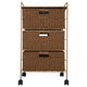 Al Saif Gallery Wicker Food Cabinet, 3 Shelves, 79X38.5X47 Cm - Brown product image 2