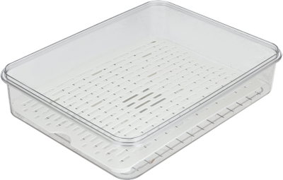 علبة تخزين أكريليك السيف غاليري، 30x24x7 سم، رف داخلي، مستطيل - شفاف product image 2