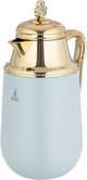 Al Saif Gallery Fatima thermos set, 1/0.7 liter, 2 pieces, thermal glass inner container, steel outer shell - light gray product image 5