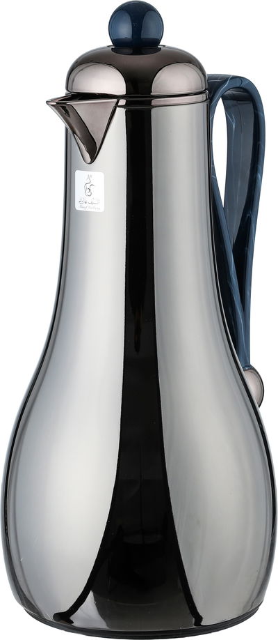 طقم ترامس غيم السيف غاليري، قطعتين، 1/1 لتر، حافظة داخلية زجاج، يد زرقاء - اسود لامع product image 8