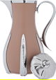 Al Saif Gallery Sana thermos set, 1 liter, thermal glass inner container, steel outer shell - silver brown product image 9