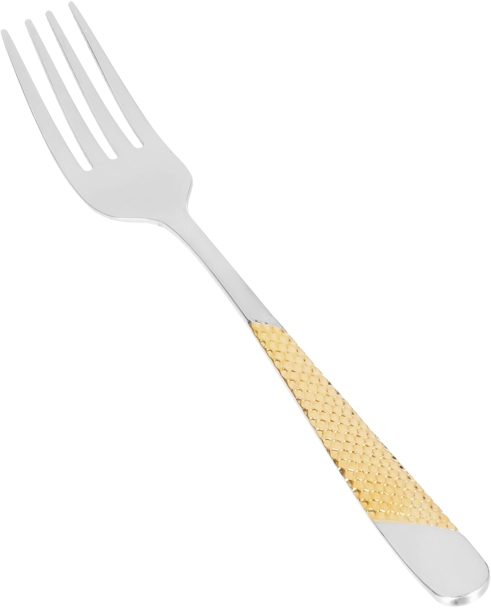 Al Saif Gallery steel fork set, 6 pieces, gold-silver pattern product image 2