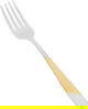 Al Saif Gallery steel fork set, 6 pieces, gold-silver pattern product image 2