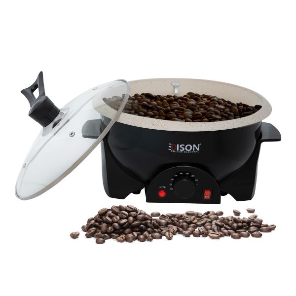 محمصة قهوة كهربائية إديسون، 800 واط، 750 جرام - اسود product image 1