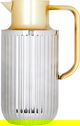 Everest Laura Thermos, golden handle, 1.6 liters, thermal glass inner shell, plastic outer shell - silver product image 1