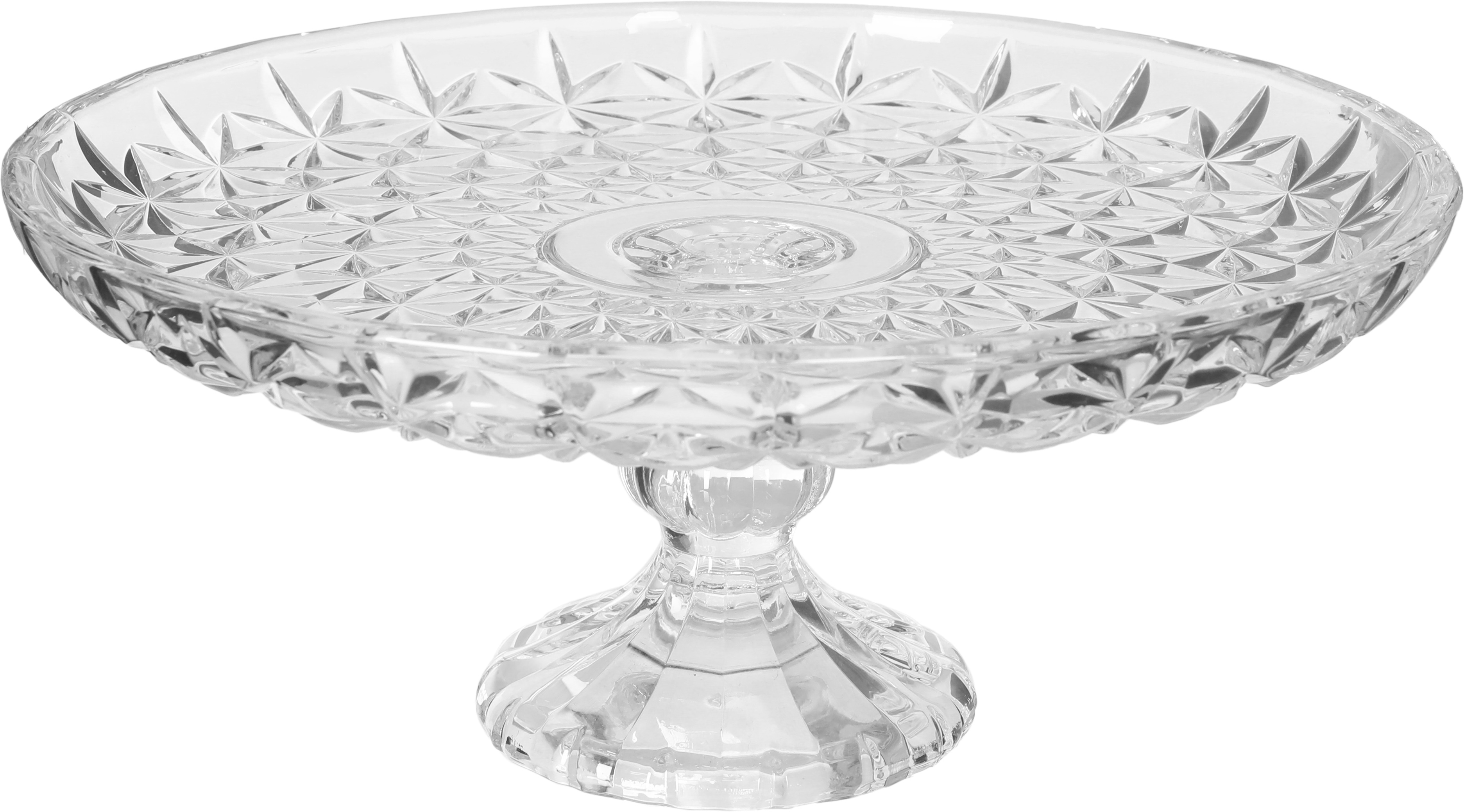 Glass plate with Saif Plus base, 13 x 30 x 30 cm, round - transparent product image 1