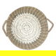 Al Saif Gallery wicker serving tofir, 47 x 47 x 8 cm, round - beige grey product image 2