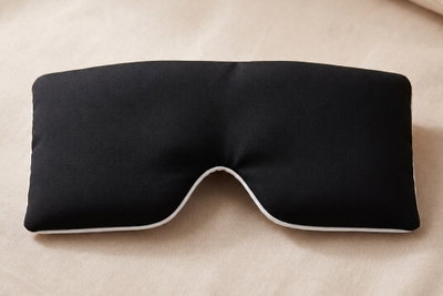 غطاء إسترخاء للعيون ألياف التنسل رهيف، تقفيل خلفي - أسود product image 2