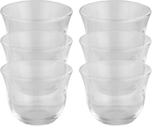 طقم فناجين قهوة سعودي زجاج باشاباتشي 68 مل، 6 قطع - شفاف product image