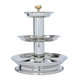 استاند اطعمة استيل فاخر السيف غاليري، صغير، 3 دور - اخضر product image 2