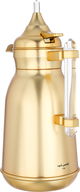 Al Saif Gallery Shahad thermos set, 1 liter, thermal glass inner shell, plastic outer shell, 2 pieces - gold product image 3